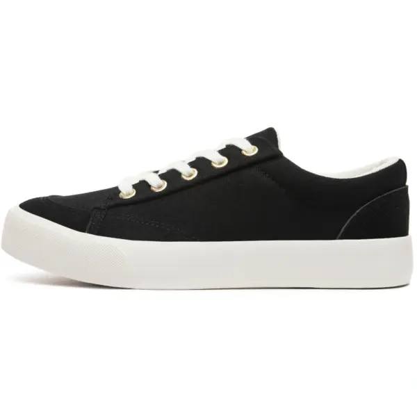 A classic men’s denim upper lace-up round toe canvas shoe in a side profile view, featuring a white rubber sole—ideal for OEM or ODM customization. Wholesale and new style available.