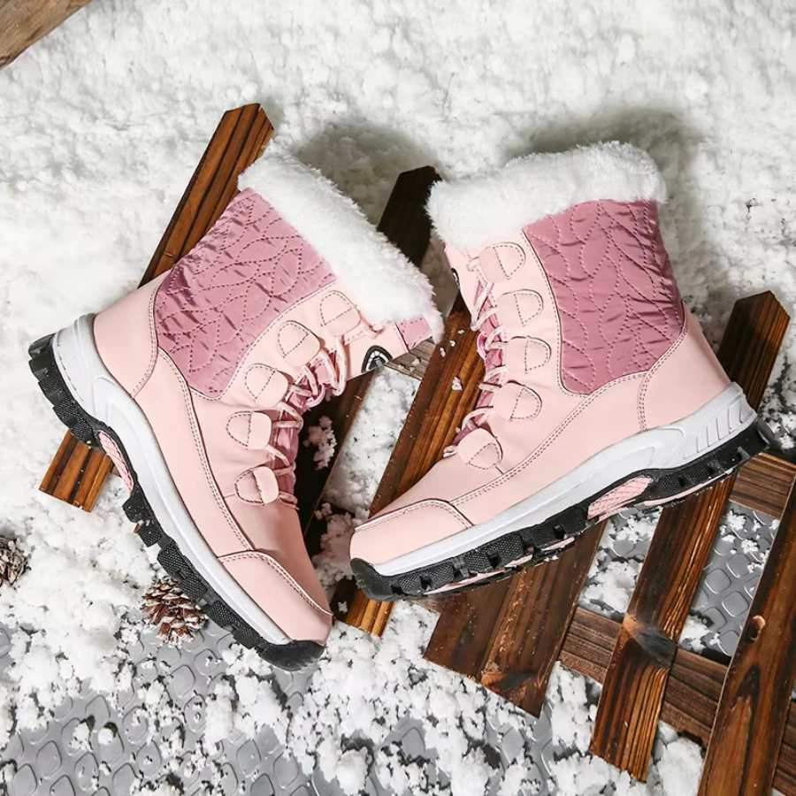 Solid Color Snow Boots