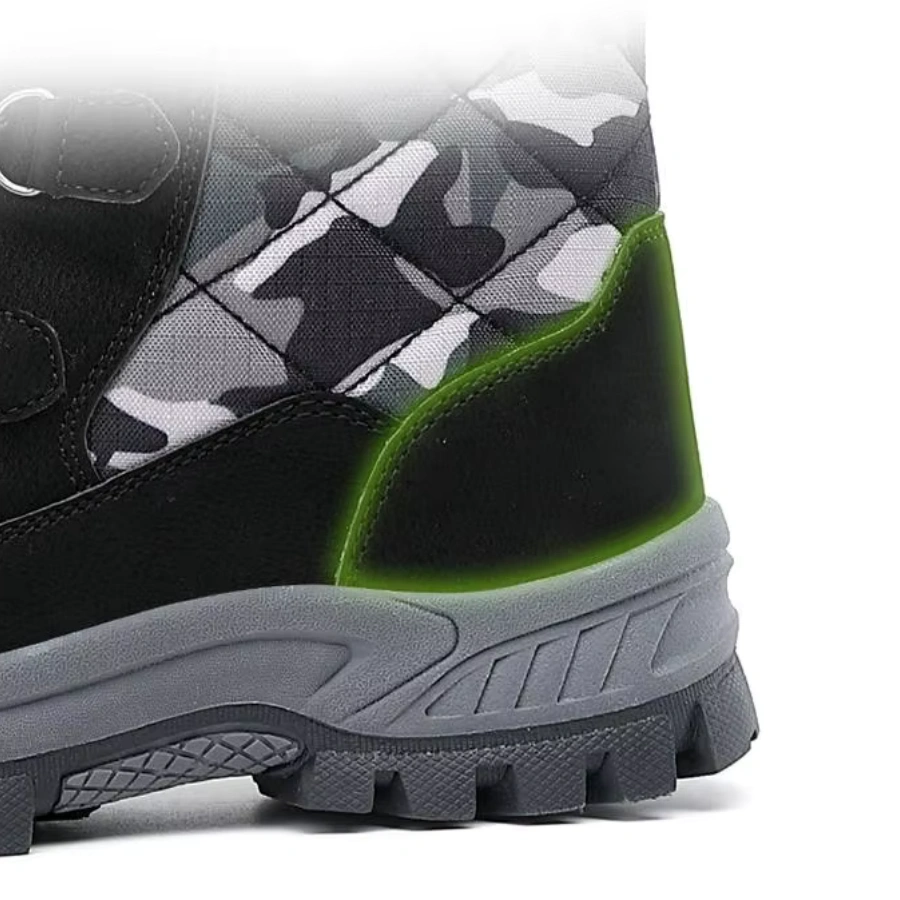 TPR PU Canvas Snow Boots